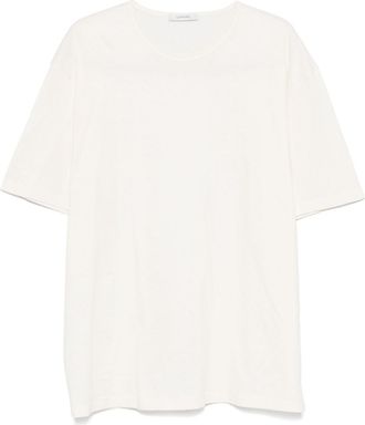 Christophe Lemaire T-shirt in jersey leggero - Bianco