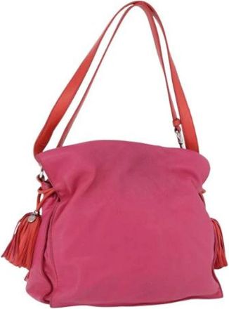 Loewe Pre-owned Shoulder Bag - Dames - Vintage Schoudertas - Roze - ONE Size - Leer - Vintage