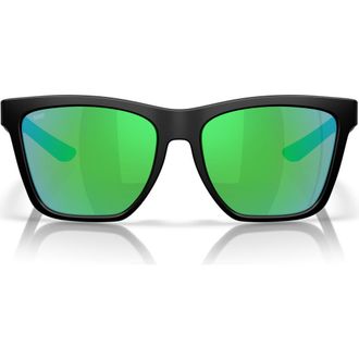Costa Panga II 57mm Sunglasses in Matte Black /Green at Nordstrom
