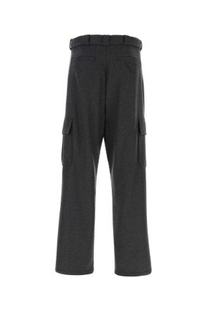 Prada Mens Wool Cargo Pants Gray