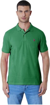U.S.Polo Association U.s. Polo Assn., Tops, Heren, Groen, M, Katoen, King Polo Shirt