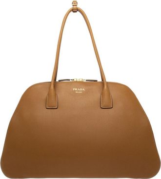 Prada Oversized Smooth Leather Satchel