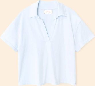Xirena Womens Spencer Collared T-Shirt In Skylight