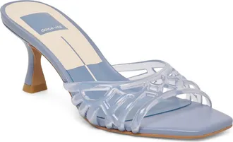 Dolce Vita Galae Slide Sandal in Dusty Blue Jelly at Nordstrom, Size 7.5