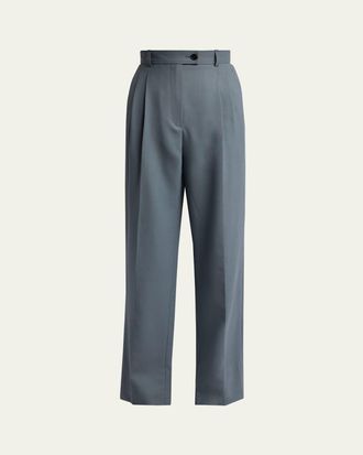 The Row Ragnar Tapered Wool Suiting Pants