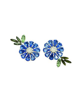 Carolina Herrera CZ Crystal Daisy Earrings