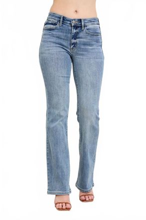 Judy Blue Core Mid-Rise Bootcut Jeans In Light-Med Wash