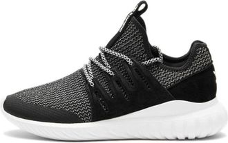 adidas Tubular Cozy Breathable Running Shoes Black White Unisex Black White BA7718
