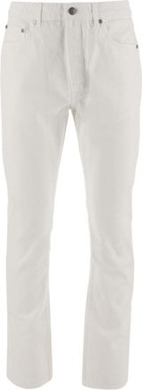 Palm Angels White Mid Rise Jeans
