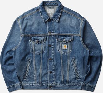 Carhartt Work in Progress Men s Helston Jacket Blue (Destroy Wash)