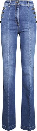 Elisabetta Franchi Mujer, Vaqueros, Azul, Talla: W27