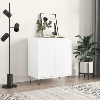 vidaXL Aparador De Madera Contrachapada Blanco 60x35x70 Cm Vidaxl