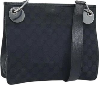 Gucci Pre-owned Cross Body Bags, female, Black, Size: ONE SIZE Pre-owned Vintage Shoulder Bag