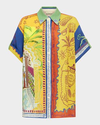 Alemais Surrealist Summer Shirt