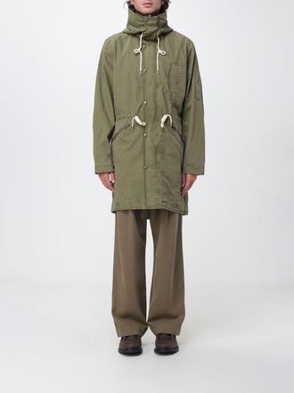 Paul Smith Parka al ginocchio in cotone con cappuccio e coulisse in vita