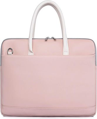 Generic WomenS Computer Bag, Waterproof Storage Bag with Shoulder Strap, Multi-Layer Design Briefcase, Suitable for Storing Important Documents (Pink,40 * 29 