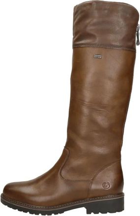 Remonte Lange Laarzen - Dames - Hoge Laarzen - Bruin - 39 EU - Leer - Schoenen