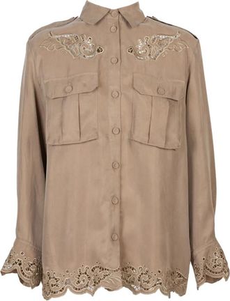 Emma & Gaia Shirts - Dames - Overhemden - Bruin - S - Overhemden