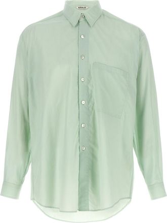 Auralee Light Green Solid Shirt