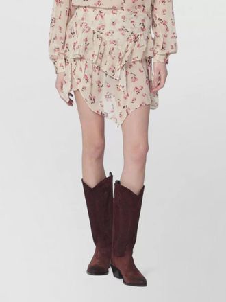 Isabel Marant floral-print asymmetric mini skirt