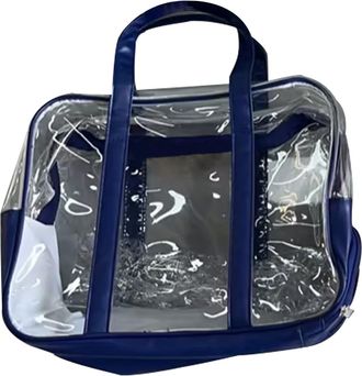 Generic Swim Bag Storage Toiletries Toiletries Bag Portable Shoe Storage Goggles Swimsuit Beach Bag Handbag Scarf (Navy, One Size)