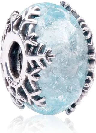Pandora Winter Blue Snowflake Murano Charm