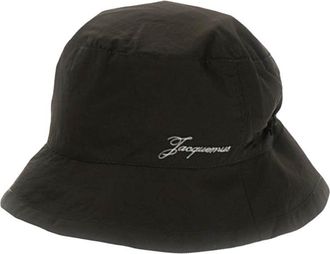 Jacquemus Dark Brown Logo Bucket Hat