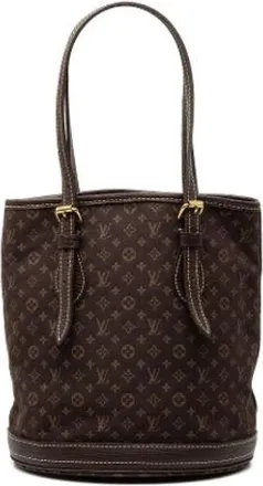Louis Vuitton Pre-owned Bucket Bags, female, Brown, Size: ONE SIZE Pre-owned Bucket PM
