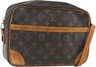 Louis Vuitton Pre-owned Cross Body Bags, female, Brown, Size: ONE SIZE Pre-owned Canvas Cross Body Bag