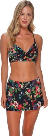 Sunsets Lyla Bralette Bikini Swimsuit Top in Fleur Noire at Nordstrom, Size Medium