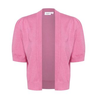 Saint Tropez Pink Cosmos Melange Bolero Sweater - Dames - Truien - Roze - Maat: M