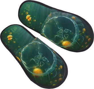 Generic Women Men House Slippers Jelly Fish Slippers Warm Casual Shoes For Indoor Outdoor, For Home, Travel, Hotel, M