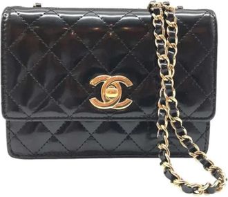 Chanel Pre-owned Fabric chanel-bags - Dames - Vintage Schoudertas - Zwart - ONE Size - Vintage