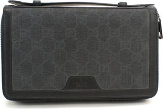 Gucci Black Pvc Long Wallet (Bi-Fold) (Pre-Owned)