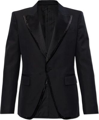 Dsquared2 Blazer met zakken - Heren - Blazers - Zwart - 2XL - Katoen - Jassen