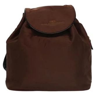 Balenciaga Pre-owned Nylon backpacks - Dames - Pre-owned - Bruin - Maat: ONE Size Nylon