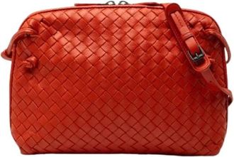 Bottega Veneta Pre-owned Cross Body Bags, female, Orange, Size: ONE SIZE Pre-owned Nodini Crossbody Bag
