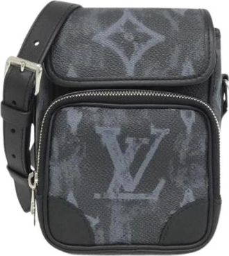 Louis Vuitton Pre-owned Monogram Pastel Noir Messenger Shoulder Bag - Heren - Vintage Schoudertas - Zwart - ONE Size - Vintage