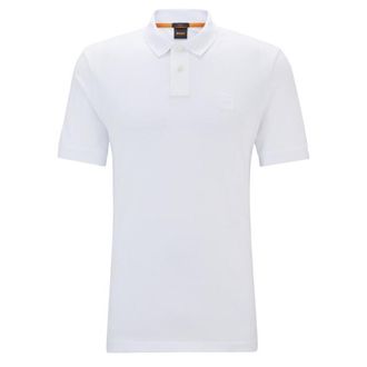 Boss Orange by Hugo Boss BOSS Slim-Fit Poloshirt Voor Passagiers, Wit