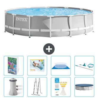 Intex Piscina Prism Frame Redonda - 427x107 Cm - 9-piezas S618