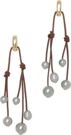 Ramy Brook Riya Drop Earrings in Pearl at Nordstrom, Size No Size