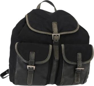 Prada Pre-owned Vintage Rugzak - Dames - Vintage Rugzakken - Zwart - ONE Size - Nylon - Vintage