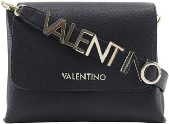 Valentino Tweedehands leren schoudertassen - Dames - Vintage Schoudertas - Zwart - ONE Size - Leer - Vintage