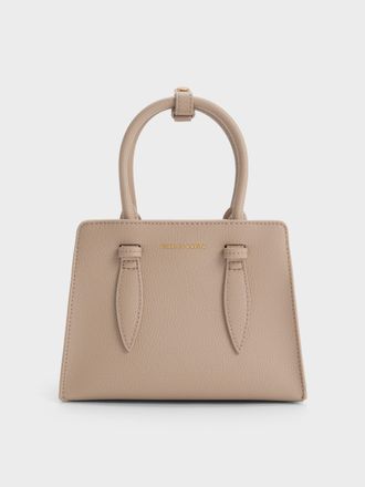 Charles & Keith Allyn Structured Trapeze Tote Bag
