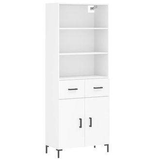 Berkfield Home Highboard White 69.5x34x180 cm Engineered Wood