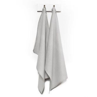 Solino Home Linen Kitchen Towels Set of 2, 17 x 26 Inch for Dining Table, Holiday and Everyday Table Decor - Kitchen Linen in Soft Grey at Nordstrom