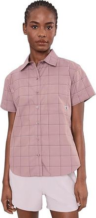 Marmot AirExchange Novelty Short Sleeve Shirt Womens Clothing Light Mauve The Grid Plaid : SM, Polyester