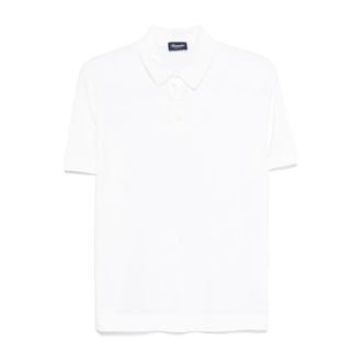 Drumohr Polo Shirts, male, White, Size: 2XL White T-shirts and Polos