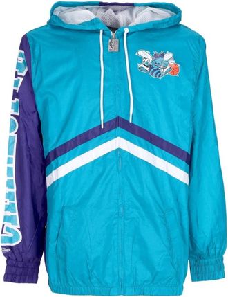 Mitchell & Ness NBA Hardwood Classics Windbreaker Blauw Jack - Heren - Fitness - Blauw - S - Polyester - Fitness