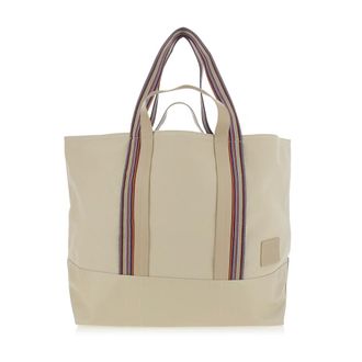 Paul Smith Tote Bags, male, Beige, Size: ONE SIZE Shopping Tela Manici Riga